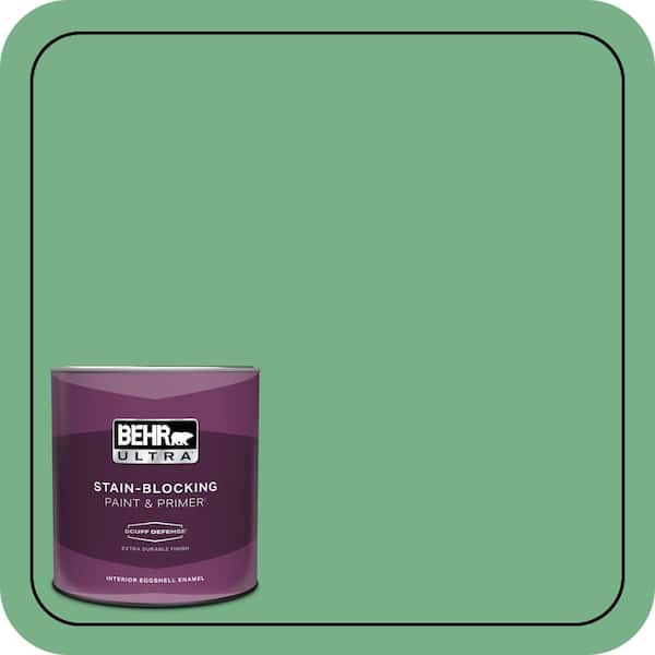 BEHR ULTRA 1 qt. #M410-5 Green Bank Extra Durable Eggshell Enamel Interior Paint & Primer