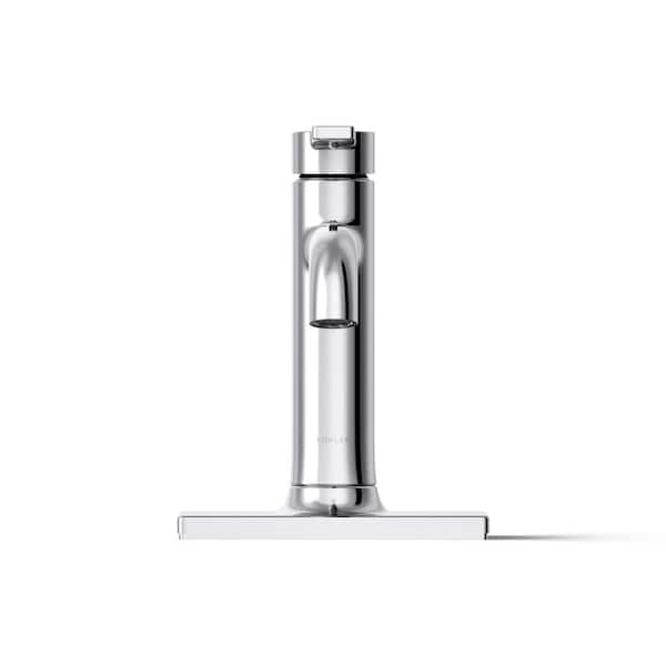 KOHLER Venza Single-Handle Single-Hole Bathroom Faucet in Polished