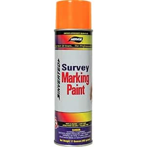 17 oz. Fluorescent Orange Inverted Survey Marking Spray Paint (12-Pack)