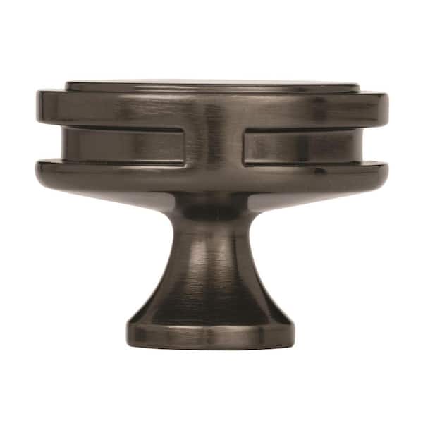 Oberon 1-3/4 in. (44mm) Modern Gunmetal Round Cabinet Knob