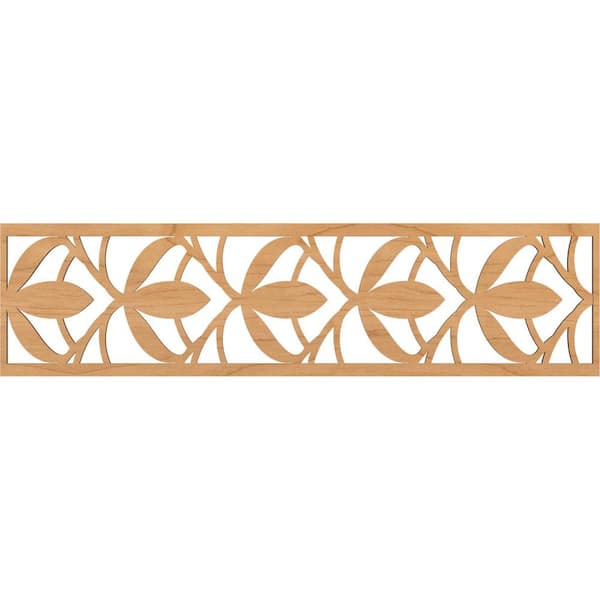 Ekena Millwork Salem Fretwork 0.25 in. D x 47 in. W x 12 in. L Maple Wood Panel Moulding