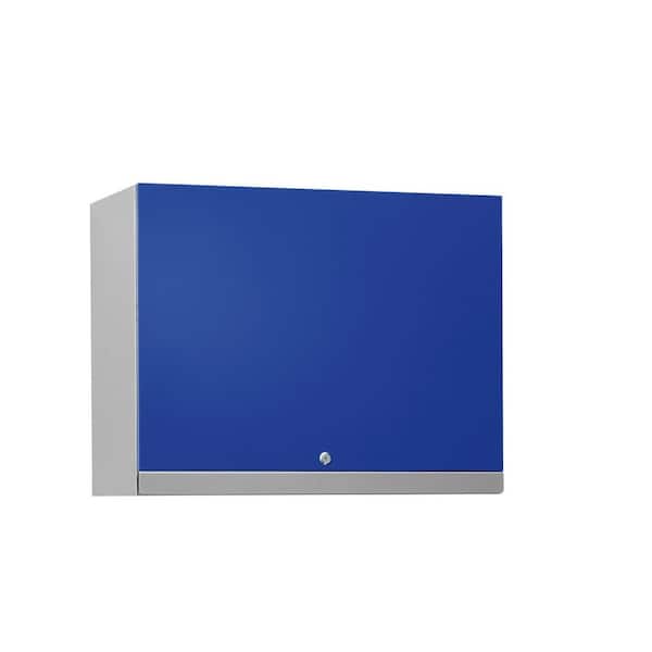NewAge Products Performance Plus 22 in. H x 28 in. W x 14 in. D Steel Garage Wall Cabinet in Blue