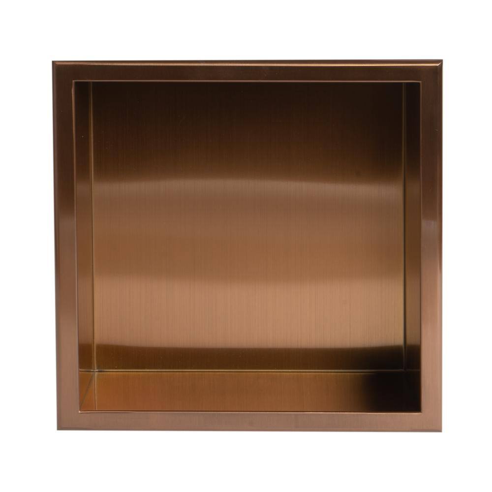 Brushed Copper Stainless Steel Wall Mounted Shower Niche