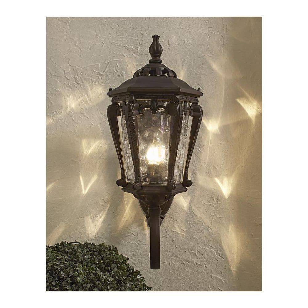 Stratford Bronze Cast Aluminum Outdoor Wall Lantern
