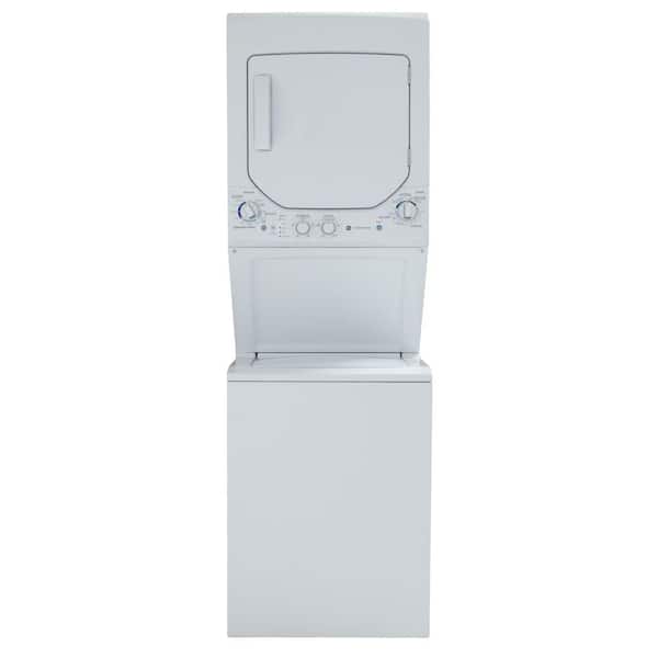 GE Unitized Spacemaker 2.2 cu. ft. Washer and 4.4 cu. ft. Electric Dryer in White