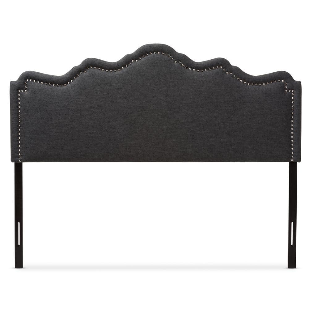 Baxton Studio Nadeen Dark Gray Fabric Upholstered King Size Headboard 288627255HD The Home Depot