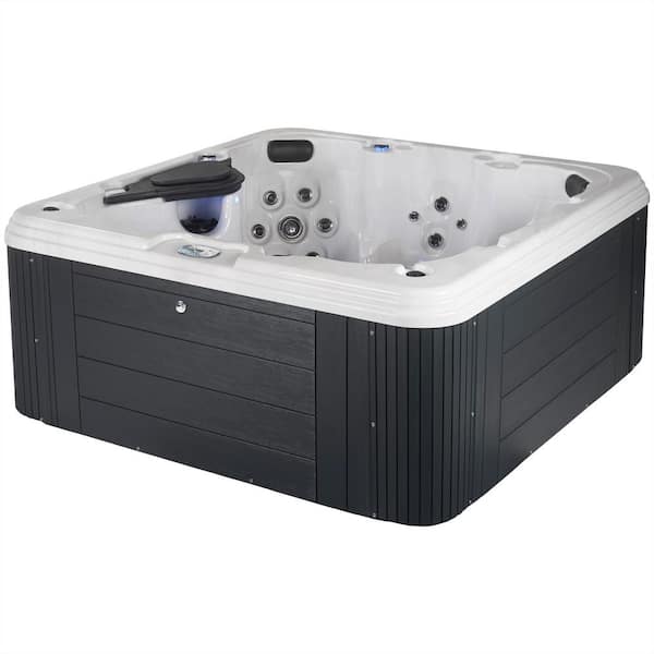 Narada Harmony 7-Person 38-Jet, 90-Port, 240V Non-Lounger Hot Tub w/ Bluetooth Stereo, Ozone and Stainless Jets, Heater