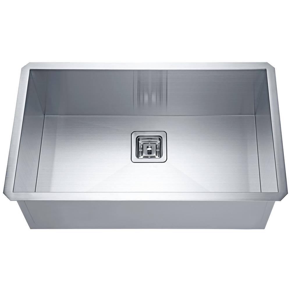 Vanguard 30'' Stainless Steel Undermount Single Bowl Kitchen Sink
