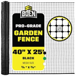BOEN 4 ft. x 100 ft. Green Plastic Garden Fence GF-50004