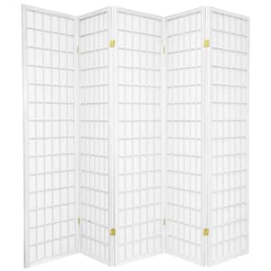 6 ft. White 5-Panel Room Divider