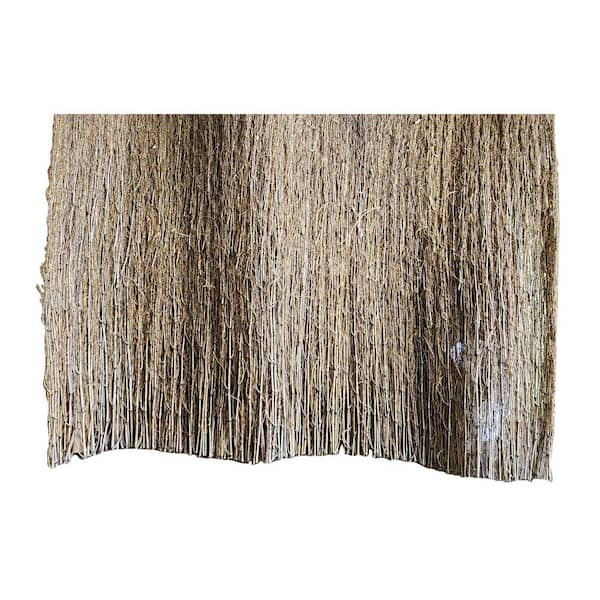 96 in. L x 72 in. H Natural Bamboo Twig Privacy Rolled Fence 1-Roll