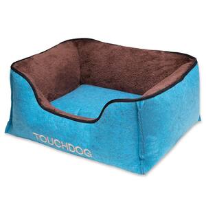 Medium Blue Felter Shelter Luxury Designer Premium Dog Bed
