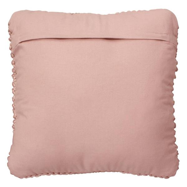 plush pink pillows