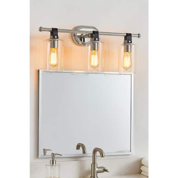 HINKLEY Halstead 24.0 in. 3-Light Chrome Vanity Light