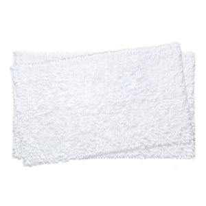HOMEIDEAS 2 Pieces Bathroom Rugs, Non Slip Absorbent Velvety-Soft Butter  Chenille Bath Mat Set (Grey)