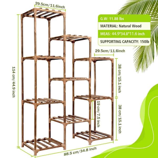 FAWEY TRED INC 44.9 in. H Plant Stand Indoor Outdoor, Tall Large