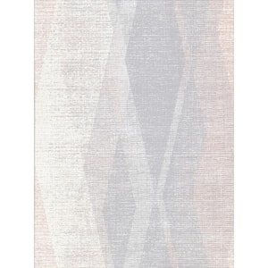 Torrance Dove Distressed Geometric Wallpaper Sample