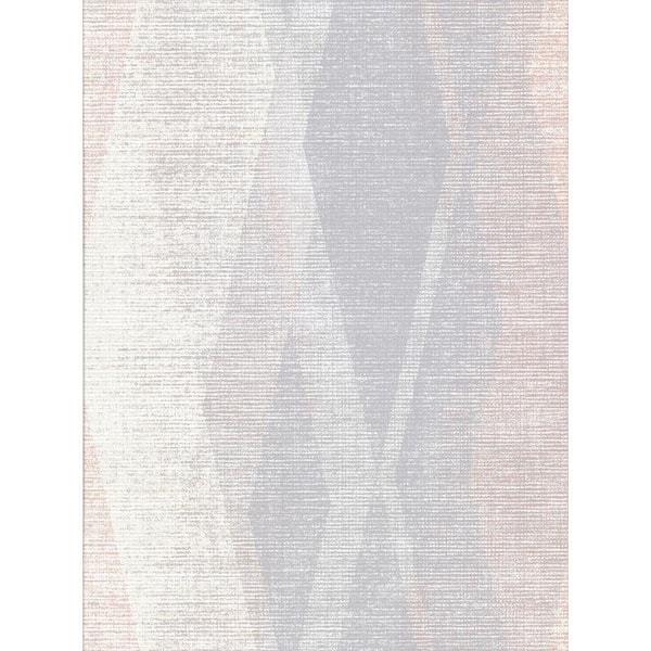 Brewster Torrance Dove Distressed Geometric Wallpaper Sample