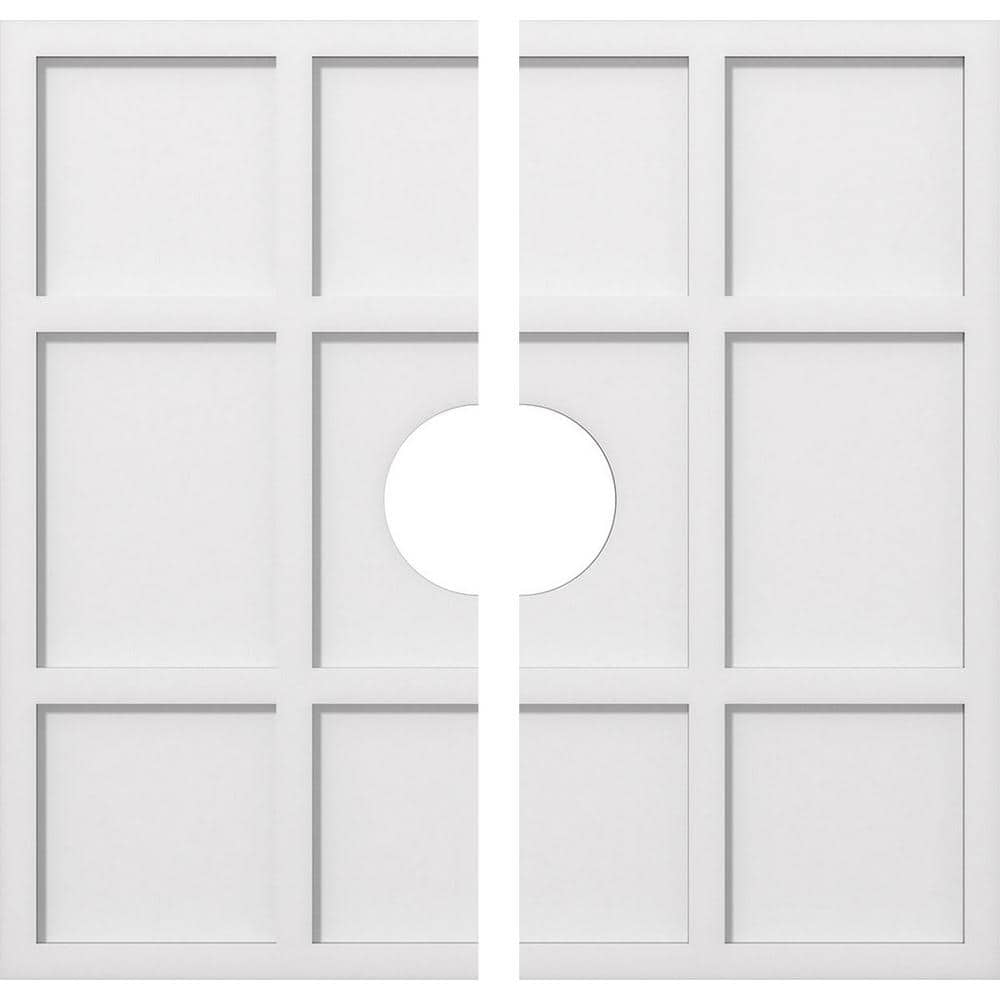 1 in. P X 10-1/2 in. C X 30 in. OD X 6 in. ID Rubik Architectural Grade PVC Contemporary Ceiling Medallion, Two Piece price history on PriceWatchPro