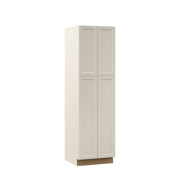 Designer Series Melvern 24 in. W 24 in. D 84 in. H Assembled Shaker Pantry Kitchen Cabinet in Cloud