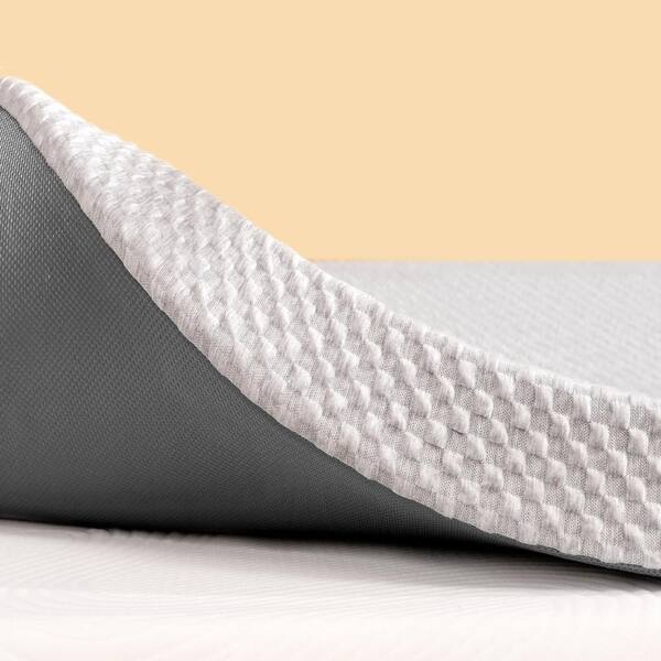 SUBRTEX Medium 3 in. California King Gel Memory Foam Mattress Topper with Cover, Removable and Machine-Washable Cover