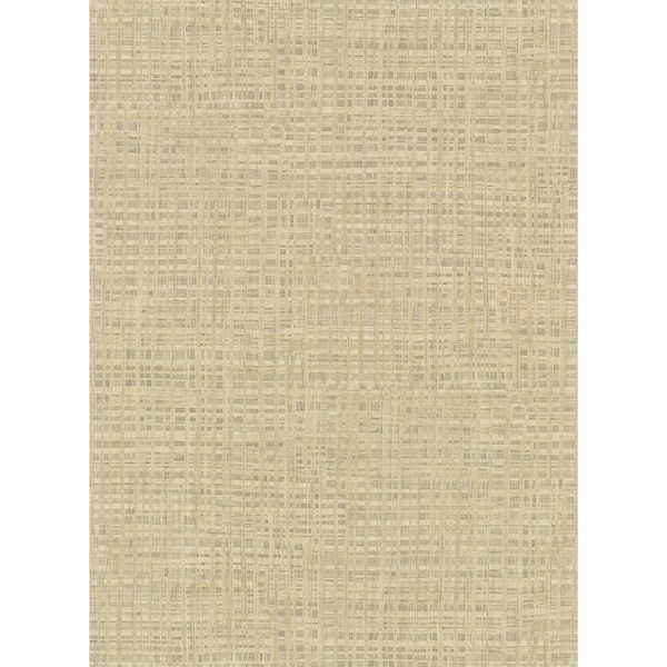 Montgomery Khaki Faux Grasscloth Vinyl Strippable Roll (Covers 60.8 sq. ft.)