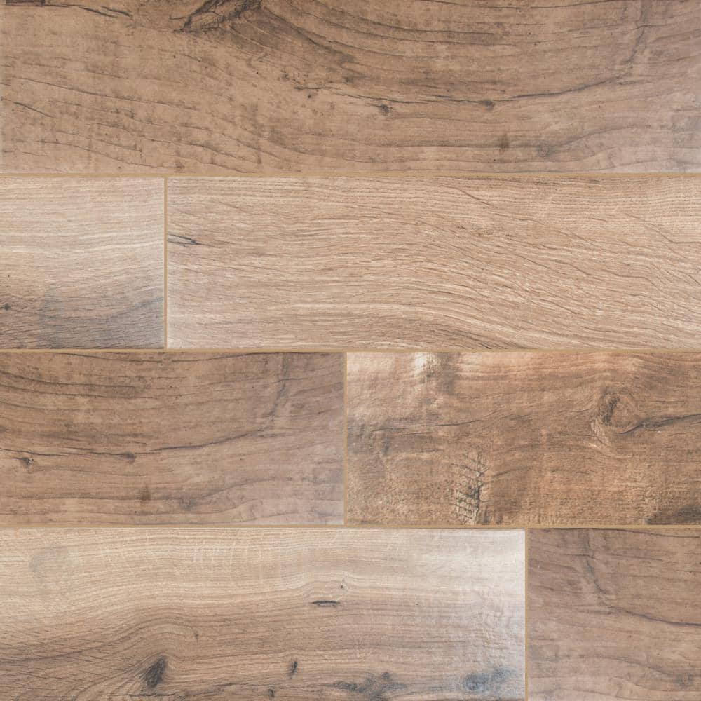 GTIN 747583047762 product image for Arbor Cognac 6 in. x 36 in. Matte Porcelain Wood Look Floor and Wall Tile (15 sq | upcitemdb.com