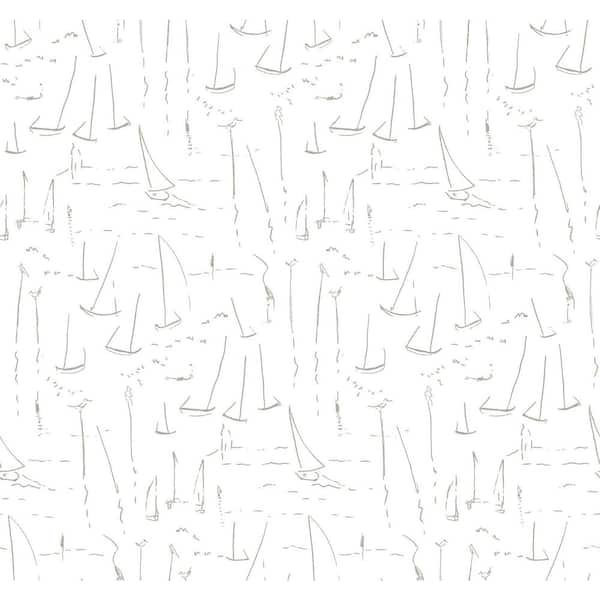 White Vermillion Coast Silver Wallpaper