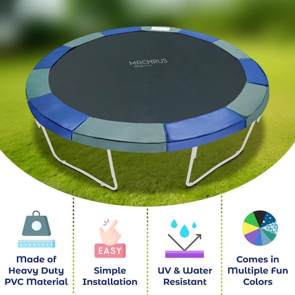 Skæbne Cyclops Den aktuelle Upper Bounce Machrus Upper Bounce Trampoline Replacement Safety Pad for 15  ft. Round Trampoline Frames UBPAD-S-15-BG - The Home Depot