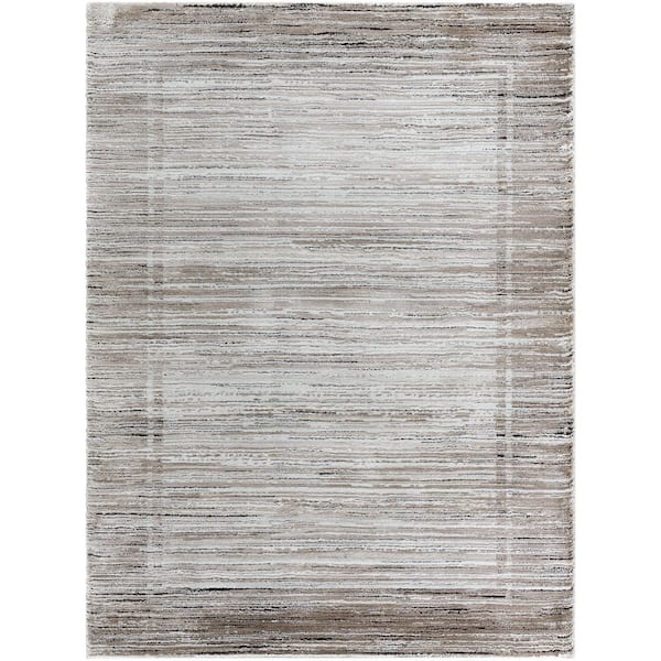 Montana MTN-2317 7 ft. x 10 ft. Black Machine Woven Area Rug