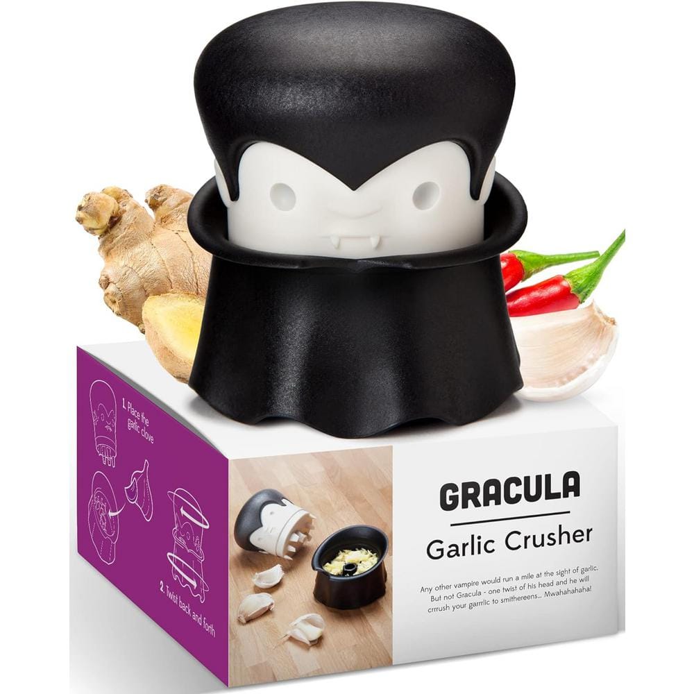 Vampire Garlic Press-Midnight Black-Garlic Crusher