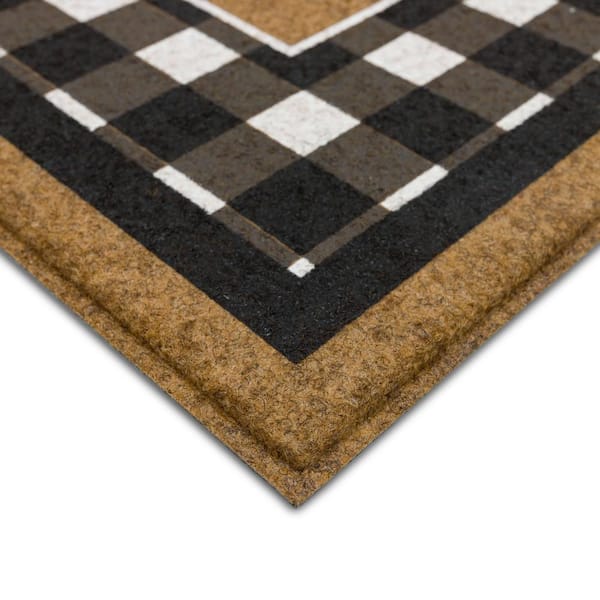 Fall Welcome Home Black/White 18 in. x 30 in. Indoor/ Outdoor Door Mat