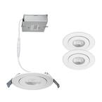 Lotos 6 in. 3000K Round Remodel Recessed Integrated LED Adjustable Kit in White (2-Pack)