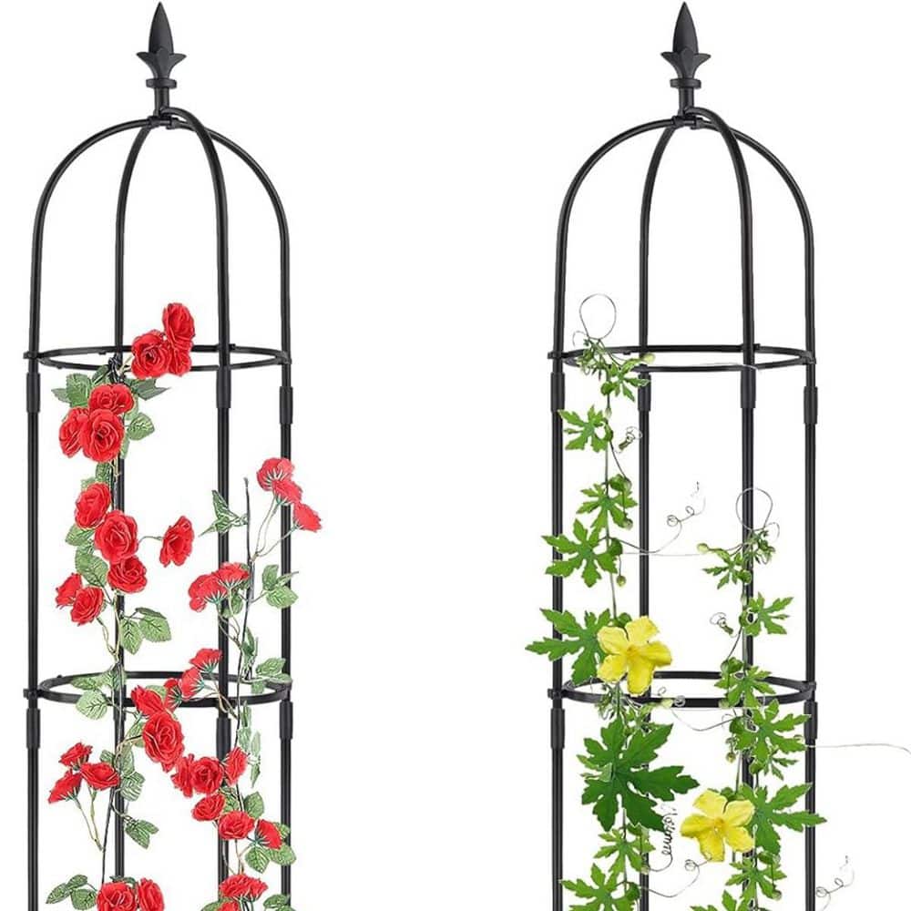 5.8ft Rustproof Plastic Coated Metal Obelisk Trellis price history on PriceWatchPro