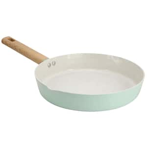 Marbleton Ceramic Nonstick Alumium 9.5 in. Frying Pan in Mint