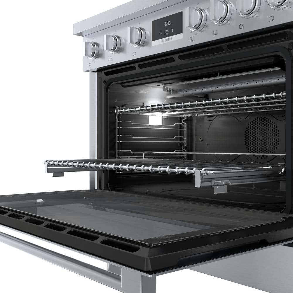 30" Stainless Steel Free-Standing Convection Gas Range