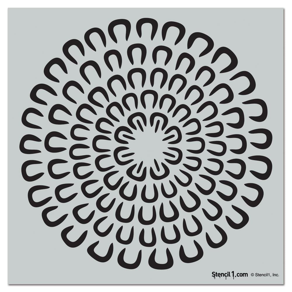 Snowflake Repeat Pattern Stencil