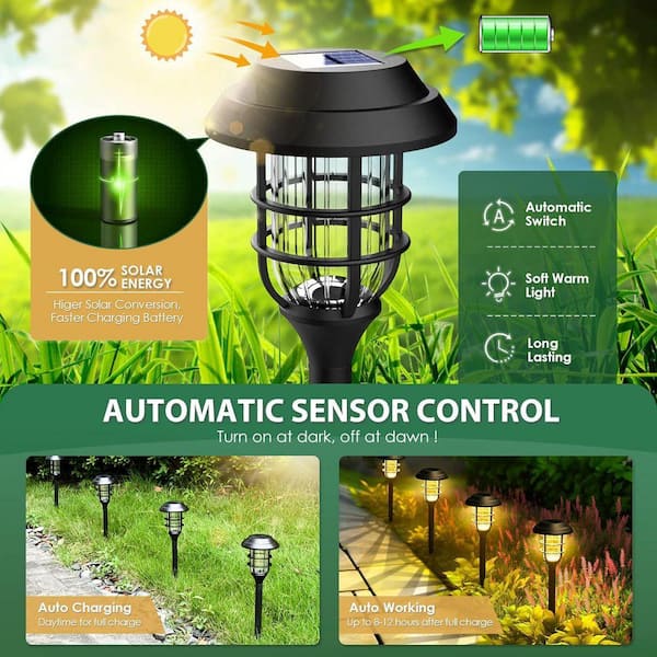 Solar Powered Pathway Lights Outdoor, Solar Powered Landscape