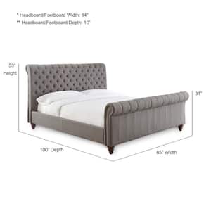 Swanson Gray King Upholstered Bed