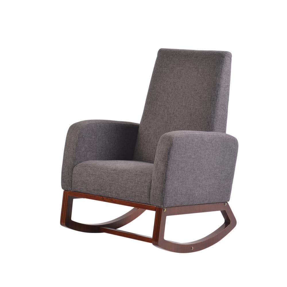 Baby Glider Cherry Artiva Usa Wood Rocking Chair With Camo Cushion And Ottoman Rockers Gliders Baby Glider Cherry Artiva Usa Wood, Leather Baby Rocking Chair