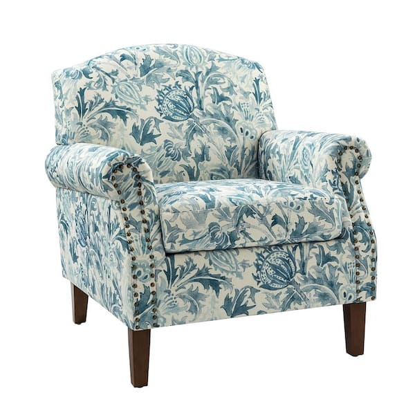 JAYDEN CREATION Gianluigi Aegean Armchair with Nailhead Trims CHWH0578 ...