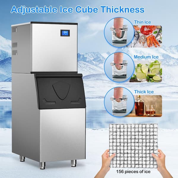 TITTLA 22.4 in. 550 lbs. Per Day Split Commercial Ice Maker 156