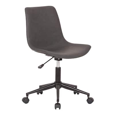 Optima Adjustable Grey Faux Leather Task Chair