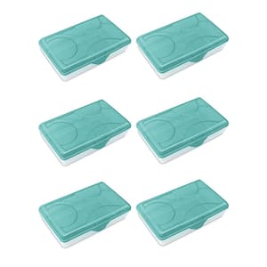 Home Basics 11 Compartment Slim Plastic Stackable Ice Cube Tray with  Snap-on Cover, Blue, KITCHEN ORGANIZATION