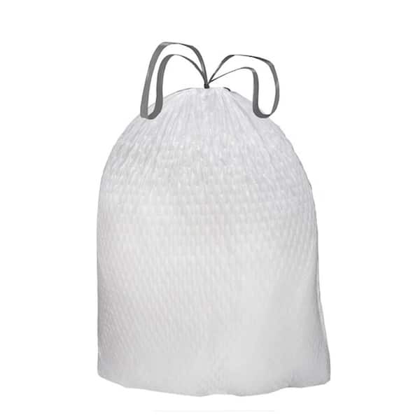 13 Gallon Flex Drawstring Unscented Tall Kitchen Trash Bags with 20% Post-Consumer Recycled Materials (20-Count)