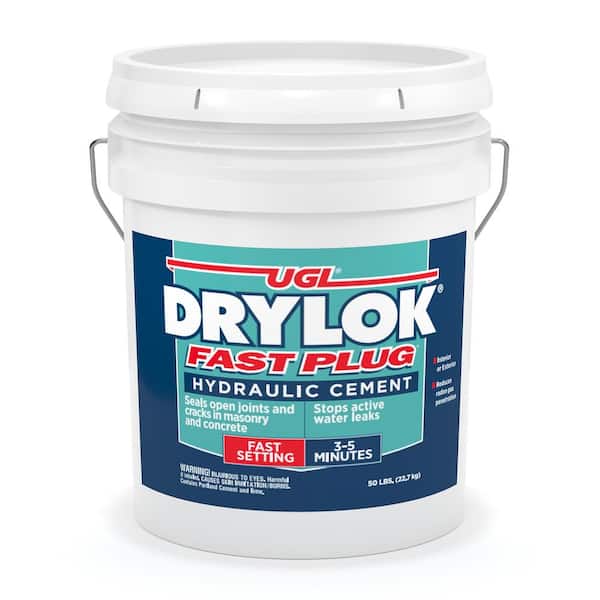DRYLOK Fast Plug 50 lb. Fast Setting Hydraulic Cement Gray