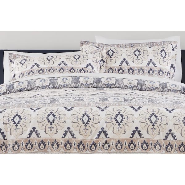 Kansas City Royals Heathered Stripe 3-Piece Full/Queen Bed Set