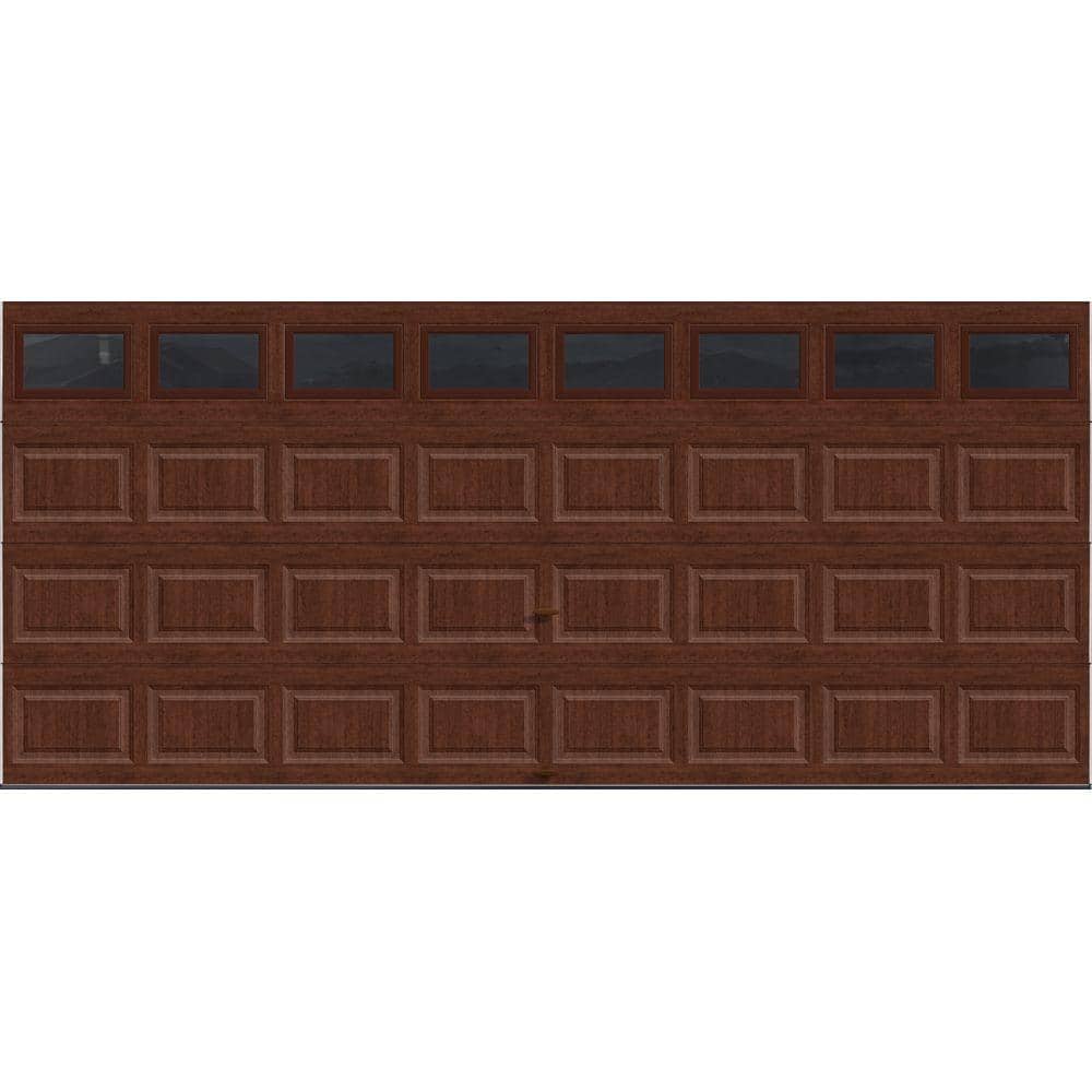 Classic Steel Short Panel 16 ft x 7 ft Insulated 18.4 R-Value Wood Look Che