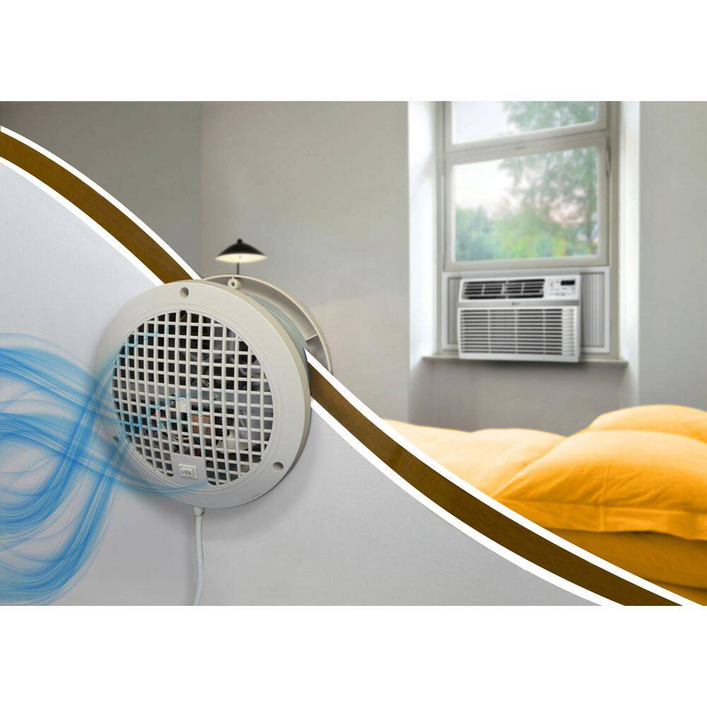 Off-White Wall Mounted Room-to-Room Air Transfer Fan