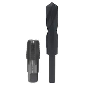 3/4 in. Carbon Steel NPT Pipe Tap and 59/64 in. High Speed Steel Drill Bit Set (2-Piece)